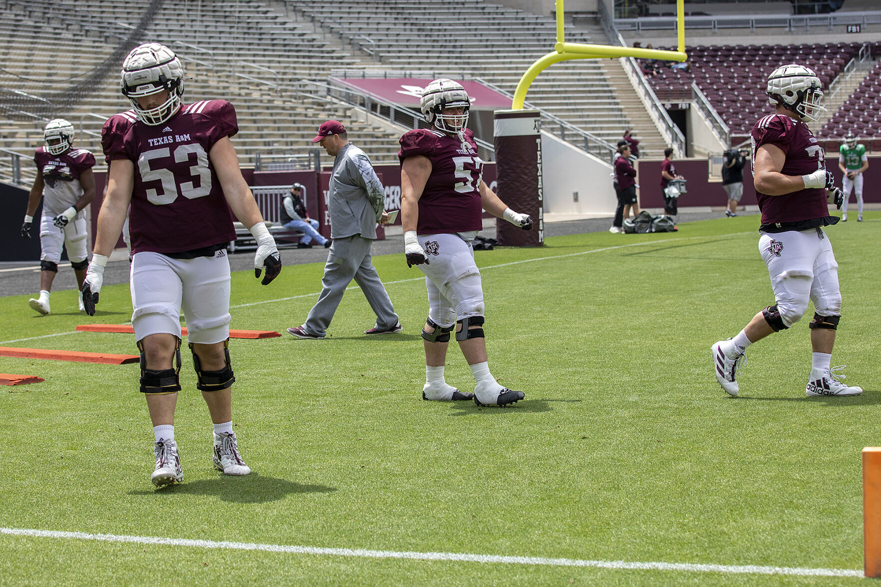 Spring football practice